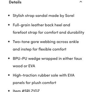 Sorel Two-Tone Leather Strap Sandals Joanie III